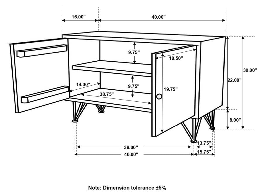 Eileen Brown Accent Cabinet