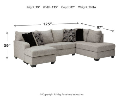 Megginson 2-Piece Sectional with Chair and Ottoman - PKG002382