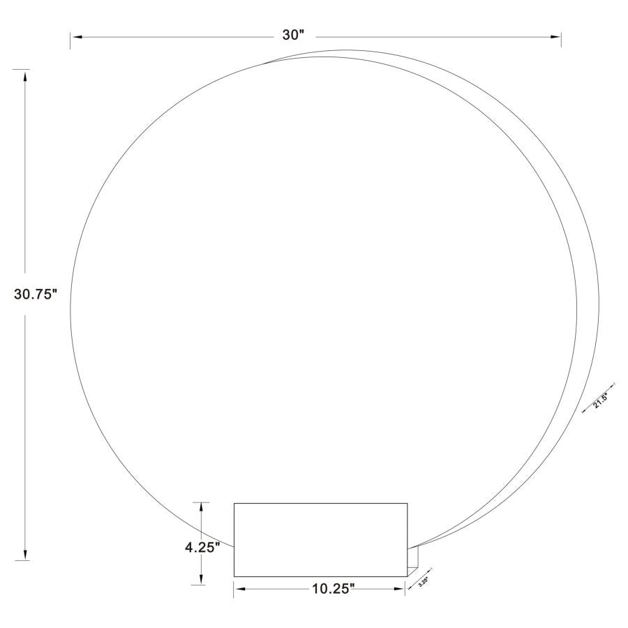 Jocelyn Silver Table Mirror