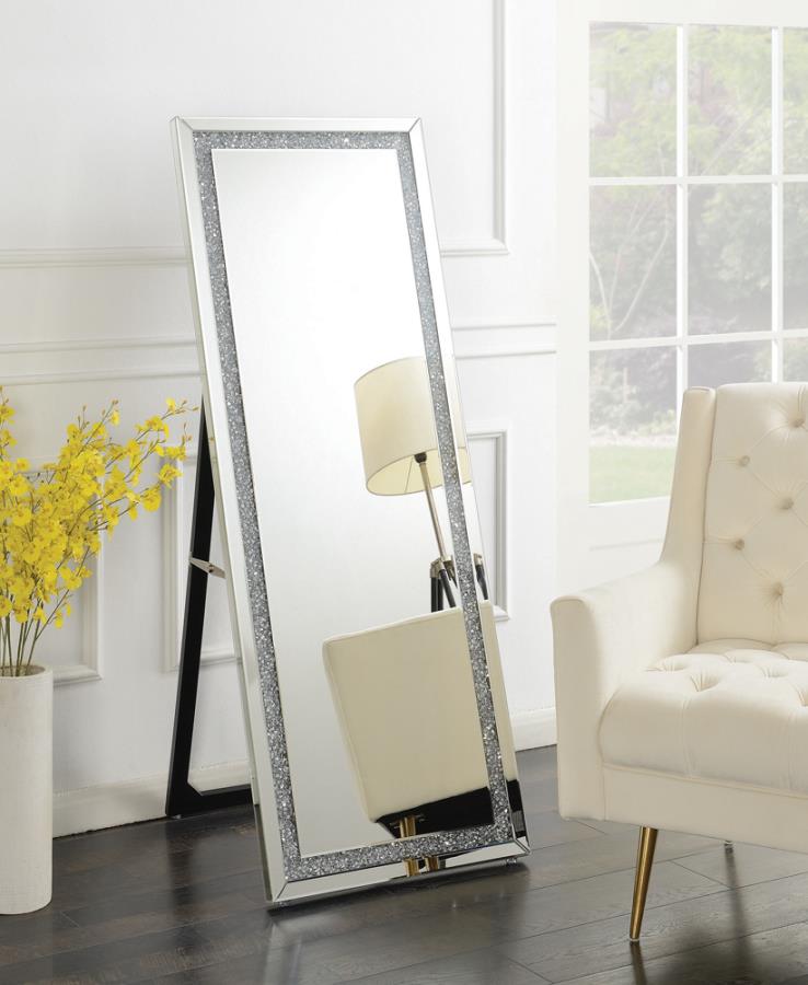 Novak Silver Standing Mirror