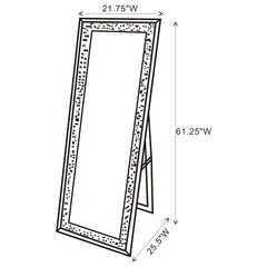Carisi Silver Standing Mirror