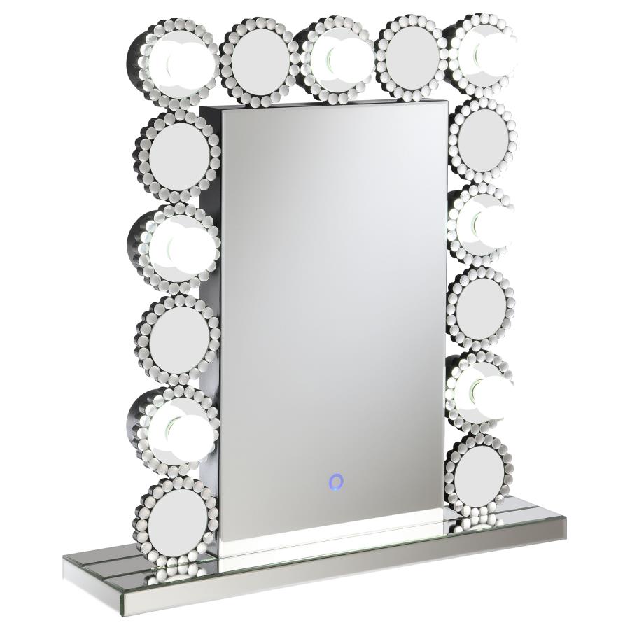Aghes Silver Table Mirror