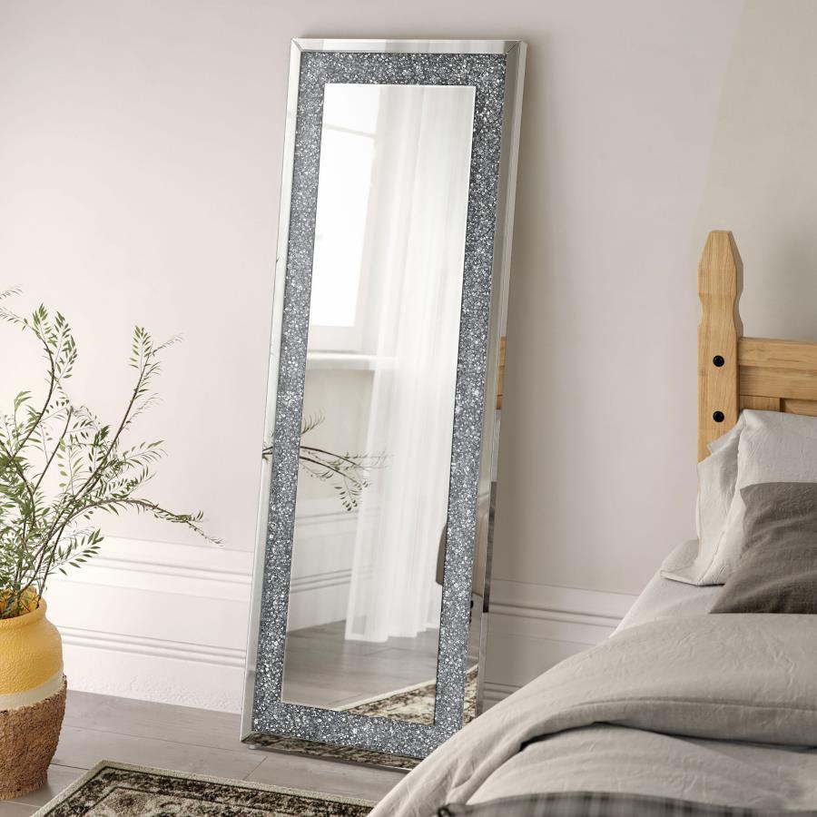 Valerie Silver Floor Mirror