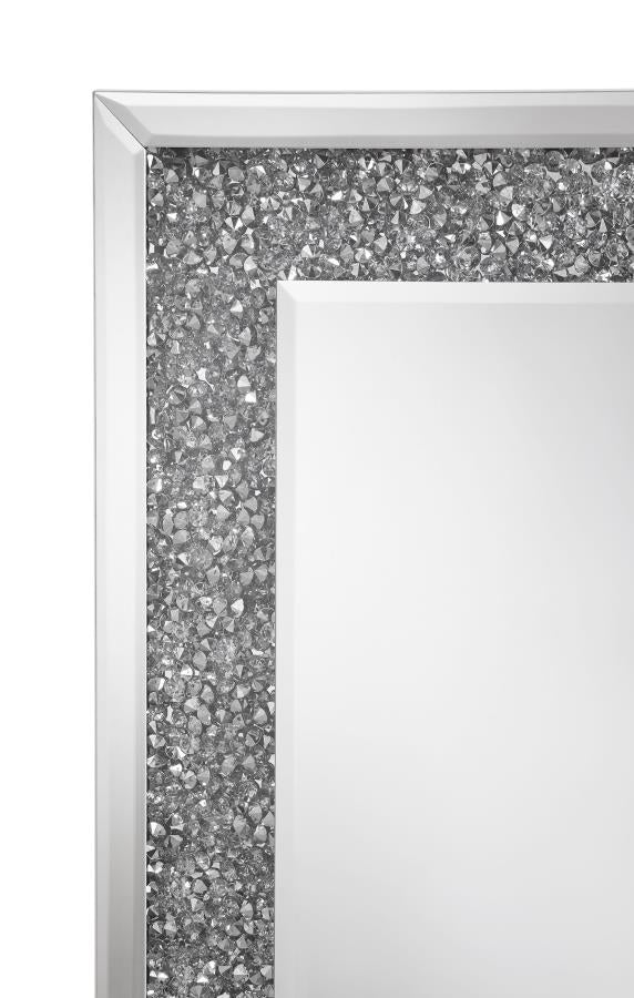 Valerie Silver Floor Mirror