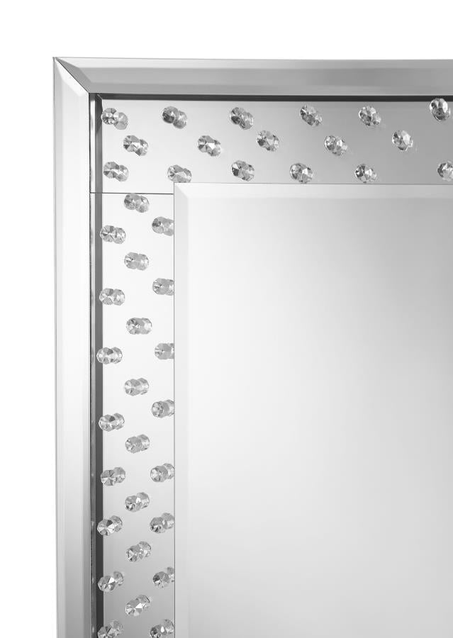 Yves Silver Floor Mirror