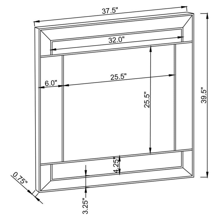 Braylin Silver Wall Mirror