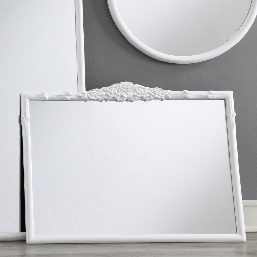 Sylvie White Wall Mirror