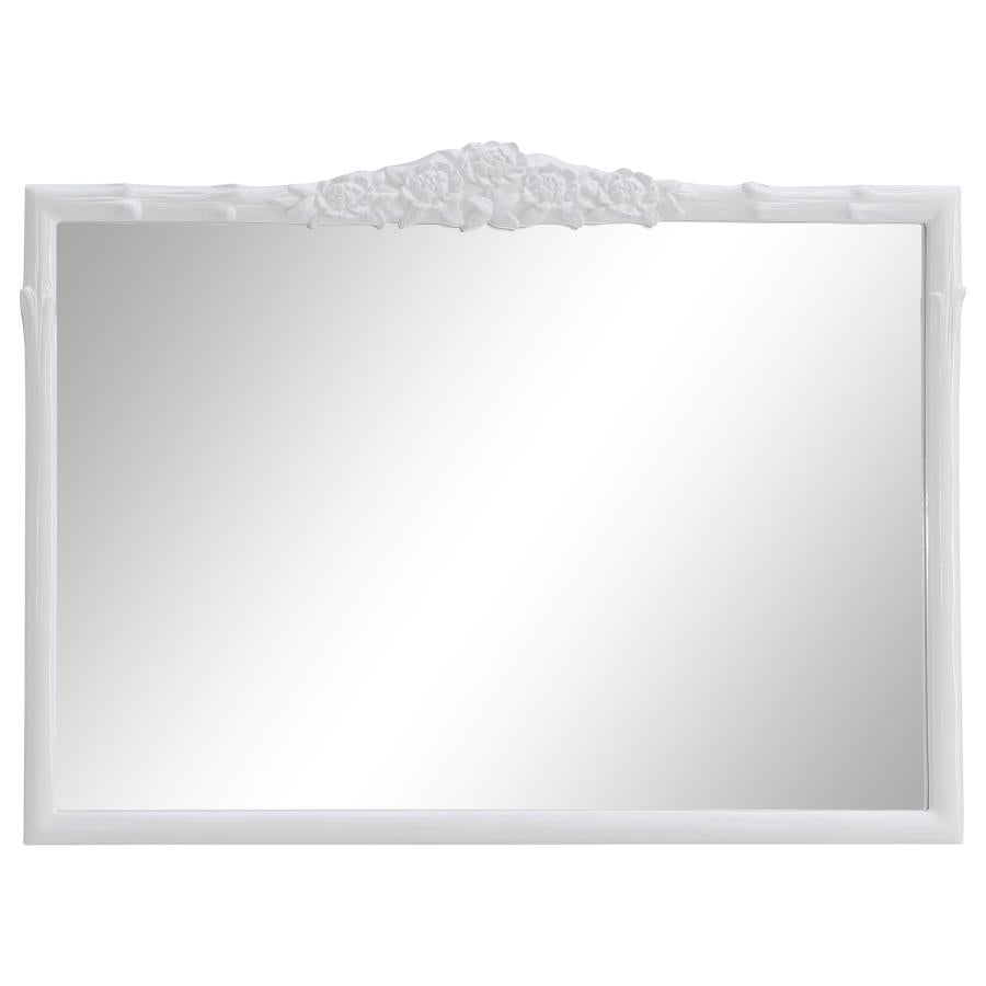 Sylvie White Wall Mirror