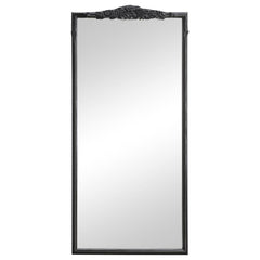 Sylvie Black Floor Mirror