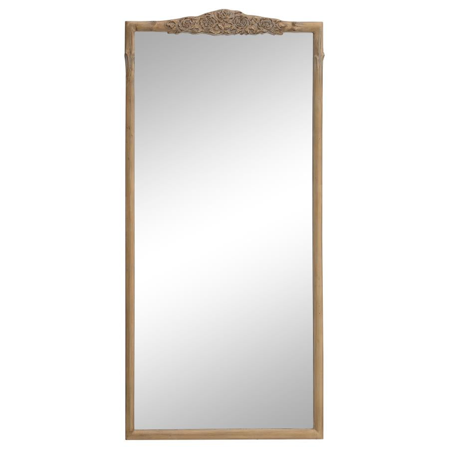 Sylvie Gold Floor Mirror
