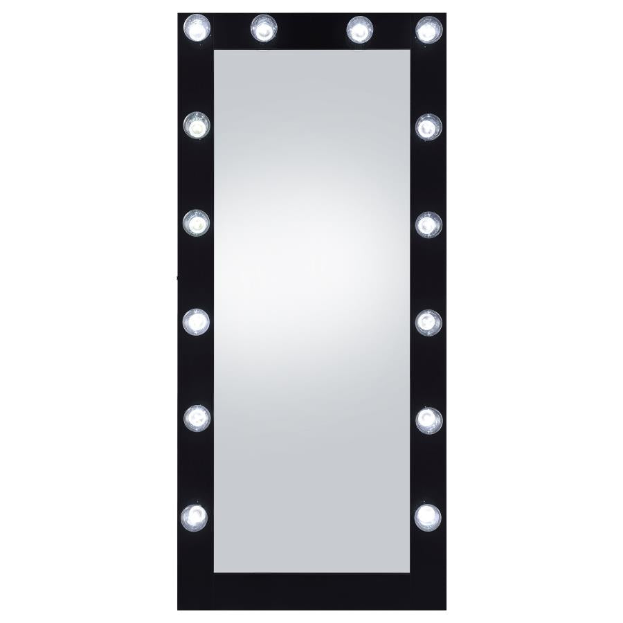 Zayan Black Floor Mirror