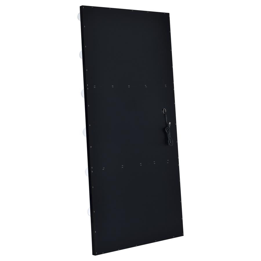 Zayan Black Floor Mirror
