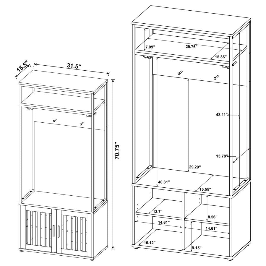 Quincy Brown Hall Tree