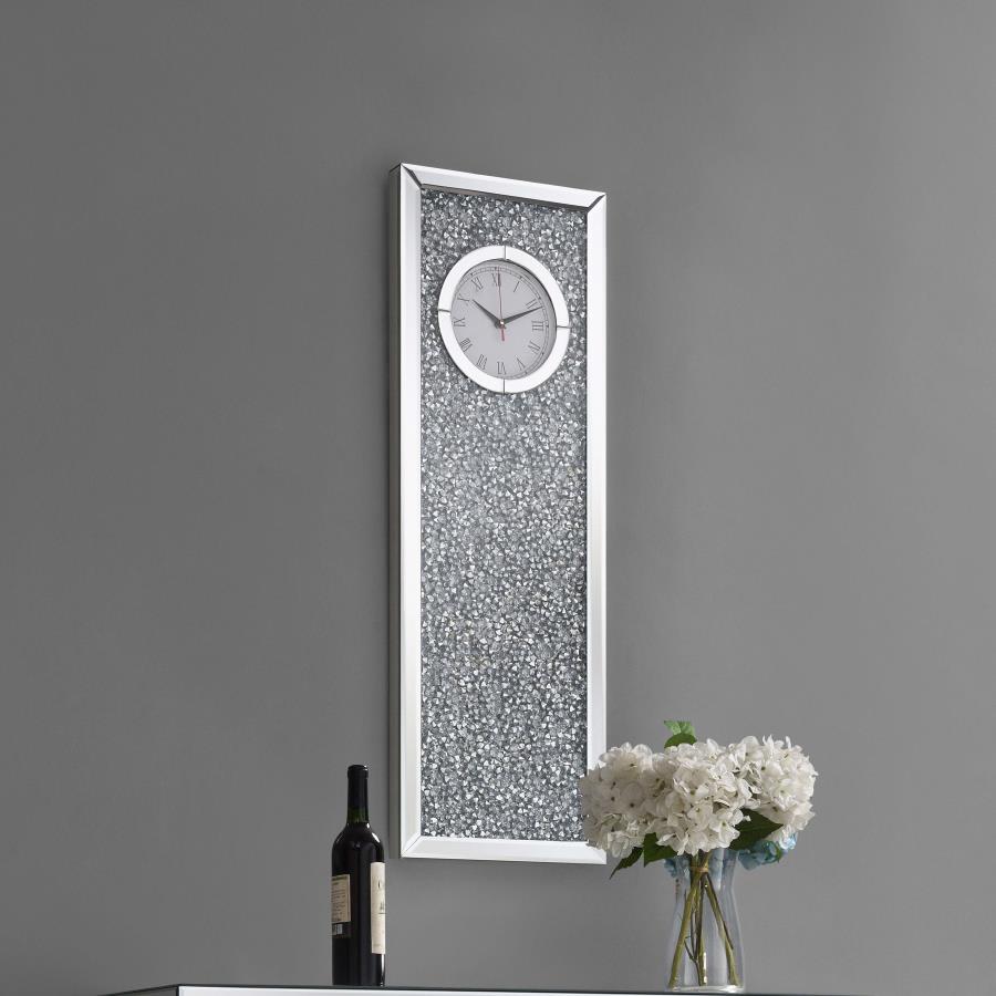 Minette Silver Wall Clock