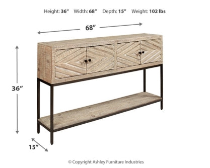 Roanley Sofa/Console Table - The Bargain Furniture