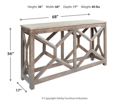 Lanzburg Sofa/Console Table - The Bargain Furniture