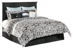 Maribel Queen/Full Panel Headboard Bed with Mirrored Dresser