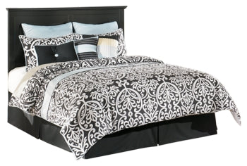 Maribel Queen/Full Panel Headboard Bed with Mirrored Dresser, Chest and 2 Nightstands
