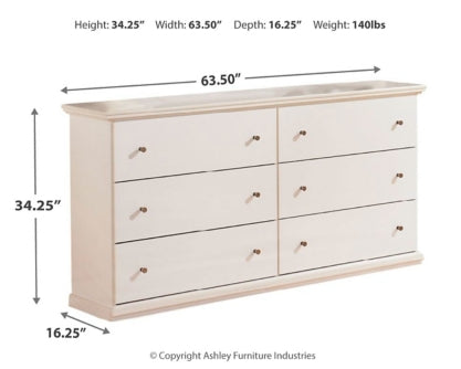 Bostwick Shoals Queen/Full Panel Headboard Bed with Mirrored Dresser - PKG002731