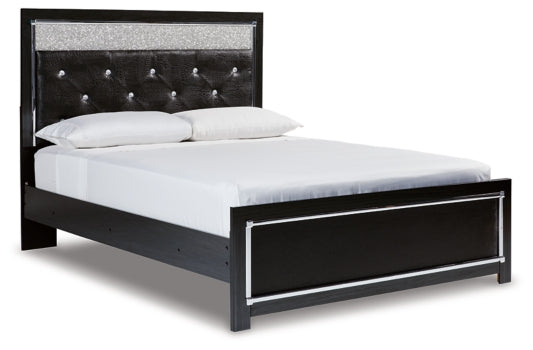 Kaydell Queen Upholstered Panel Bed with Dresser - PKG014221