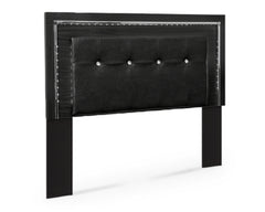 Kaydell Queen/Full Upholstered Panel Headboard Bed with Mirrored Dresser