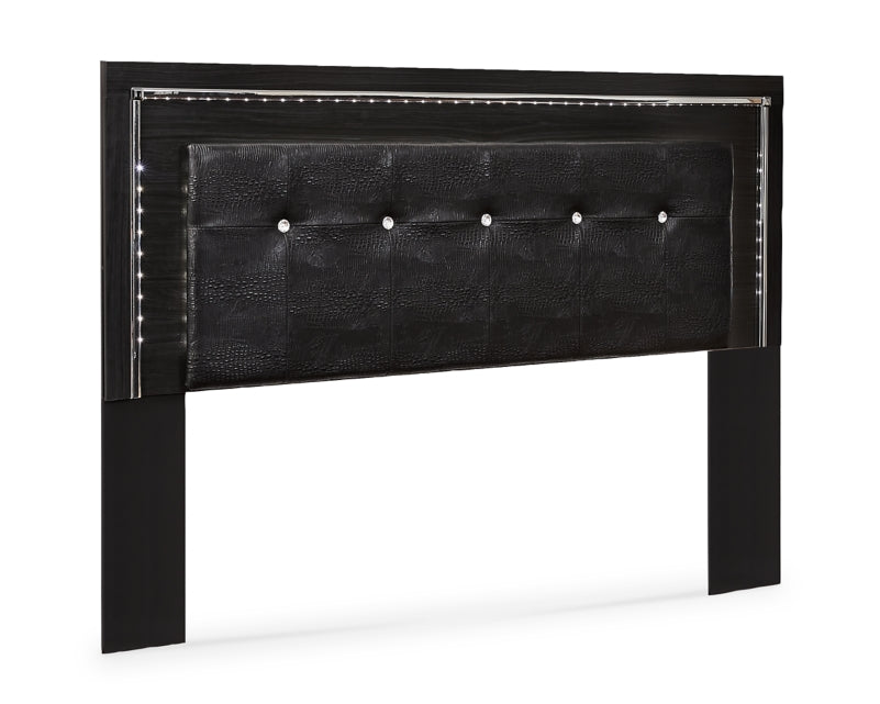 Kaydell King/California King Upholstered Panel Headboard Bed with Dresser