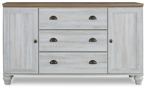 Haven Bay Queen Panel Storage Bed with Mirrored Dresser, Chest and 2 Nightstands