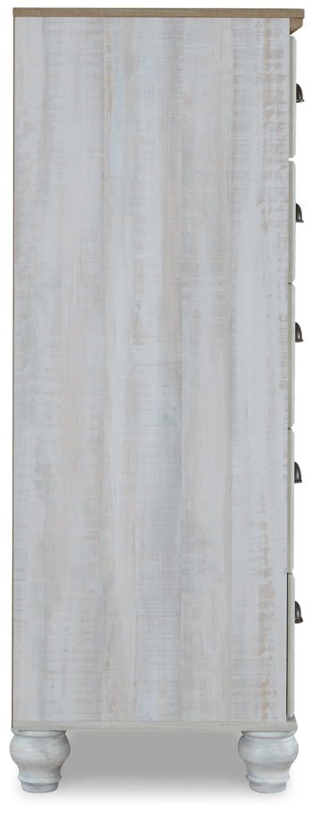 Haven Bay Full Panel Bed with Mirrored Dresser, Chest and 2 Nightstands