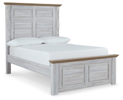 Haven Bay Full Panel Bed with Mirrored Dresser, Chest and 2 Nightstands