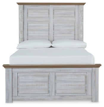 Haven Bay Full Panel Bed with Mirrored Dresser, Chest and 2 Nightstands