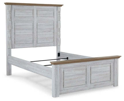 Haven Bay Full Panel Bed with Mirrored Dresser, Chest and 2 Nightstands