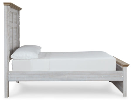 Haven Bay Full Panel Bed with Mirrored Dresser, Chest and 2 Nightstands