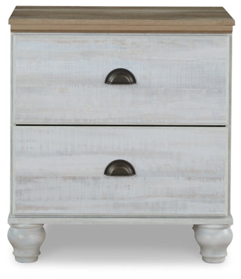 Haven Bay King Panel Storage Bed with Mirrored Dresser, Chest and 2 Nightstands