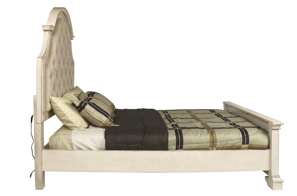 ANASTASIA 5/0 -6/6 Q/EK SIDE RAILS - ANT. WHITE