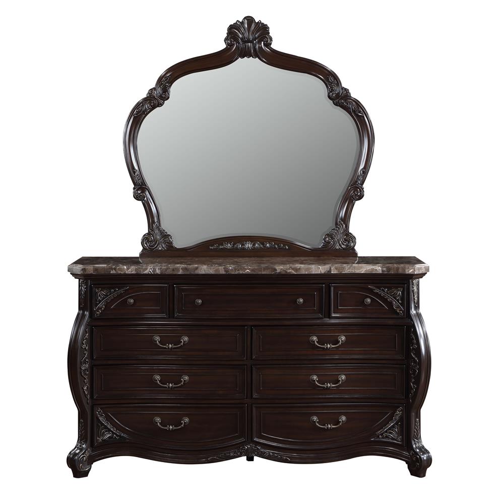 PALAZZO MARINA DRESSER/SERVER MIRROR-WALNUT