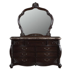 PALAZZO MARINA DRESSER/SERVER MIRROR-WALNUT