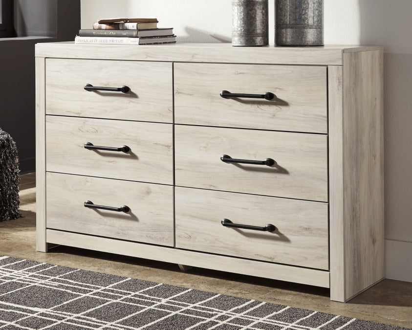 Cambeck Twin Panel Bed with 2 Storage Drawers with Dresser