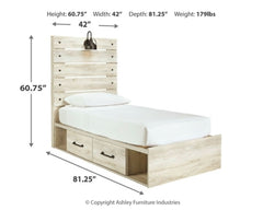 Cambeck Queen Panel Bed with 2 Storage Drawers