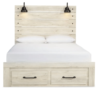 Cambeck Queen Panel Bed with 2 Storage Drawers