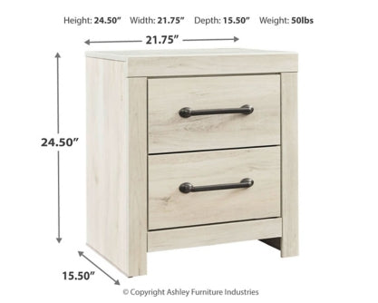 Cambeck Queen Upholstered Panel Headboard with Mirrored Dresser, Chest and Nightstand
