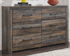 Drystan Queen Bookcase Bed with 2 Storage Drawers with Dresser - PKG003210