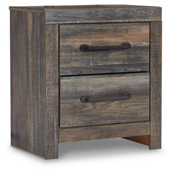 Drystan Full Bookcase Bed with 2 Storage Drawers with Mirrored Dresser, Chest and Nightstand - PKG003238