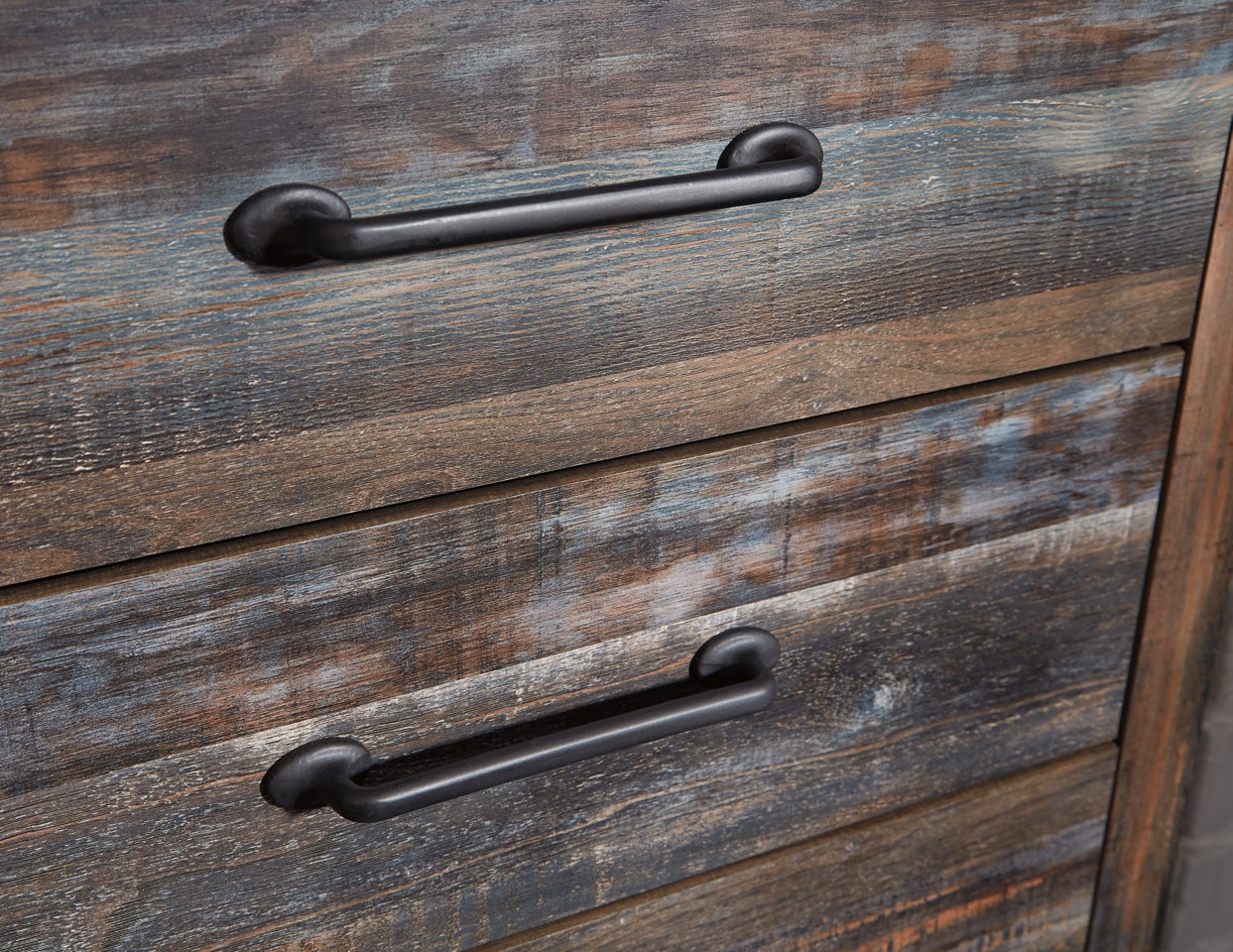 Drystan Queen Bookcase Bed with 2 Storage Drawers with Mirrored Dresser and 2 Nightstands - PKG003212