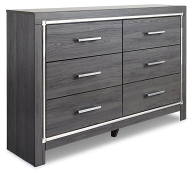 Lodanna Full Panel Bed with 2 Storage Drawers with Dresser