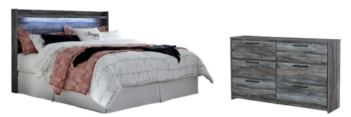 Baystorm King Panel Headboard Bed with Dresser