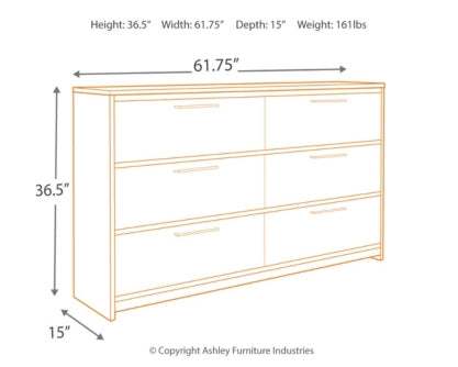 Baystorm King Panel Bed with Dresser - PKG007533