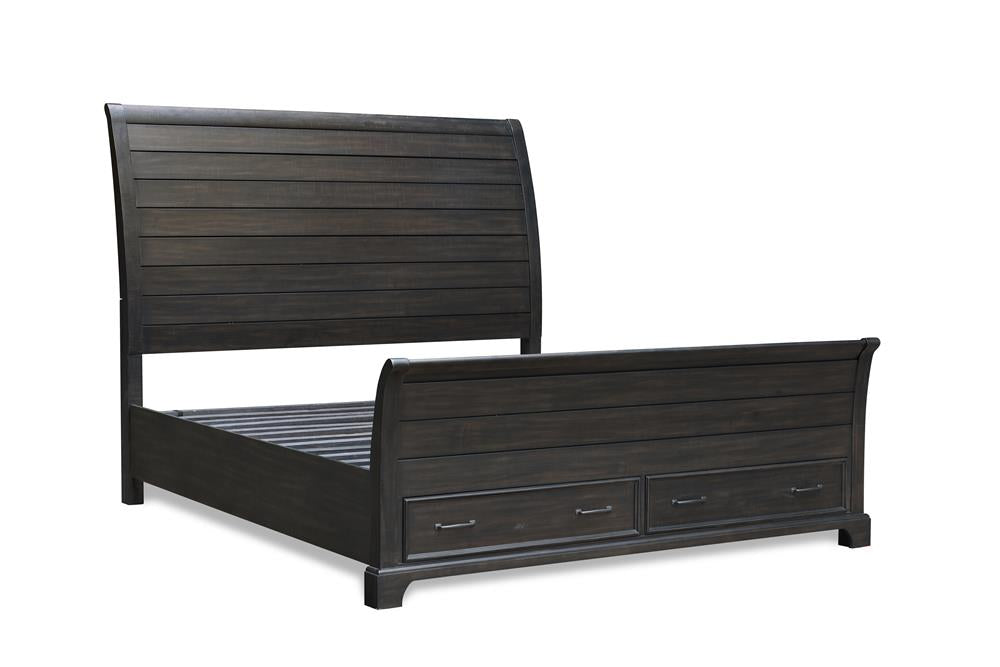 STAFFORD COUNTY 5/0 Q STORAGE FOOTBOARD & SLATS-WALNUT