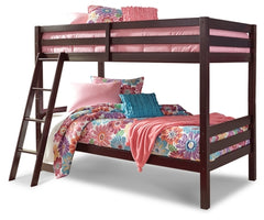 Halanton Twin over Twin Bunk Bed with Ladder