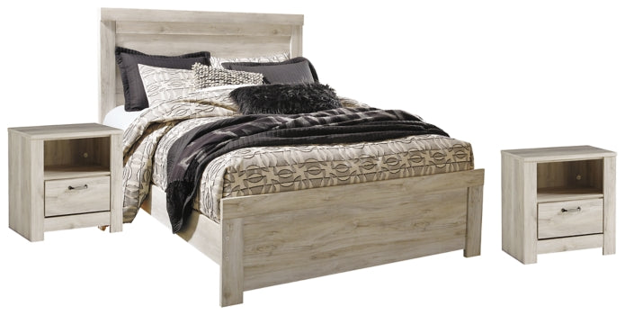 Bellaby Queen Panel Bed with 2 Nightstands
