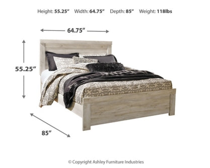 Bellaby Queen Crossbuck Panel Bed with Dresser
